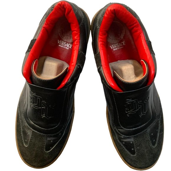 Versace Men's Casual Leather/Suede Loafers Slip-Ons